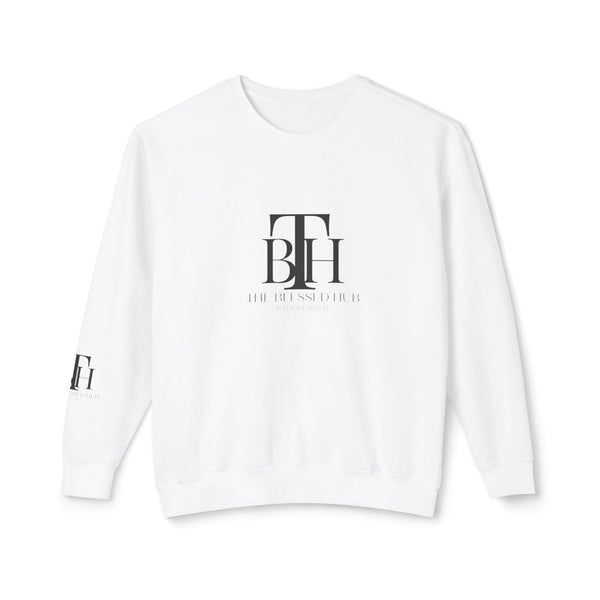 Crewneck Sweatshirt — Minimal Monogram 'TBH' Logo Lightweight Pullover