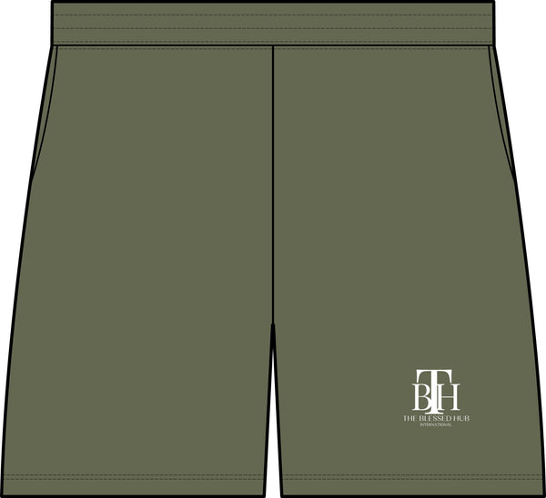 Blessed Hub Logo Pique Gym Shorts