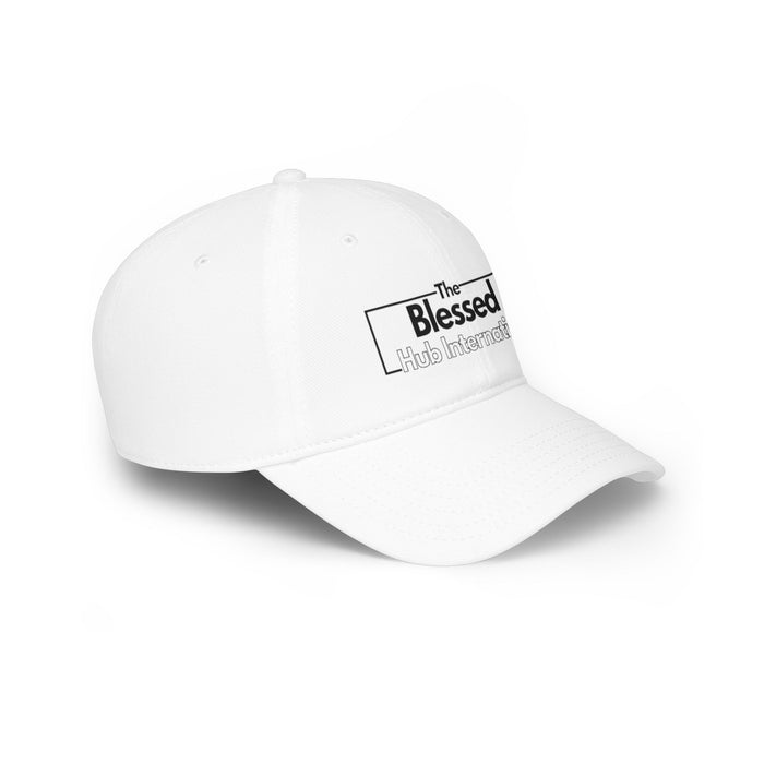 Blessed Hub International Embroidered Baseball Cap — Low Profile Tan Hat