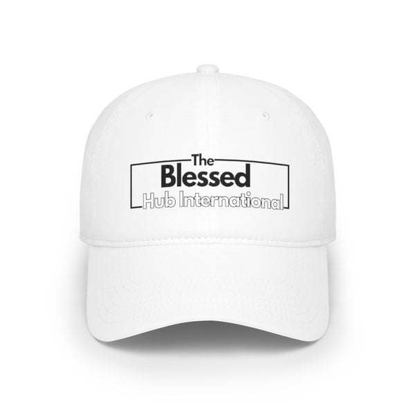 Blessed Hub International Embroidered Baseball Cap — Low Profile Tan Hat