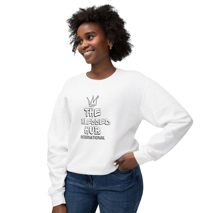 Crewneck Sweatshirt — Minimal Monogram 'TBH' Logo Lightweight Pullover