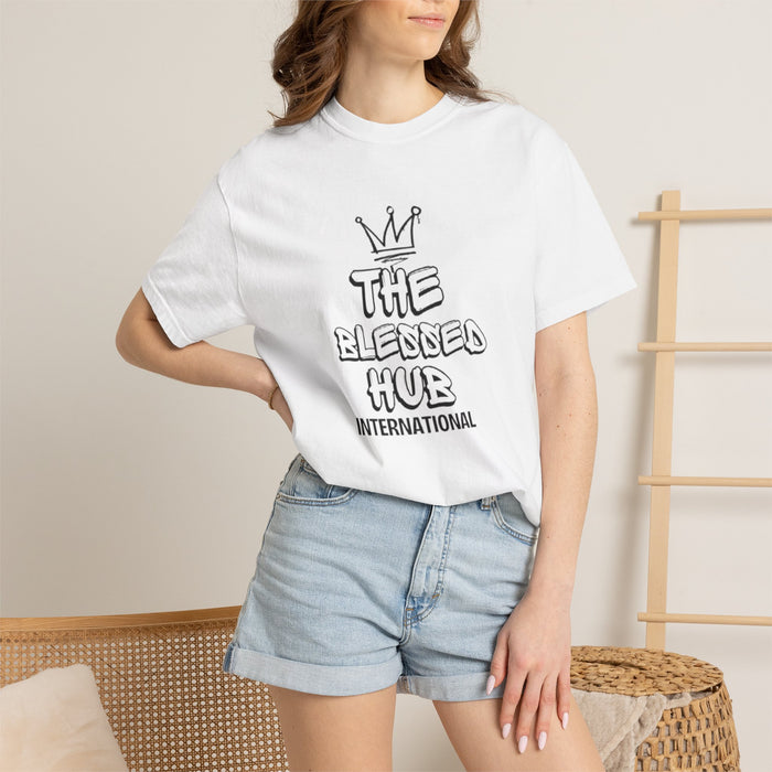 The Blessed Hub International T-Shirt — Crown Graphic Faith Tee