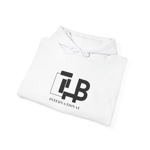 Logo Hoodie — TB International Minimalist White Pullover