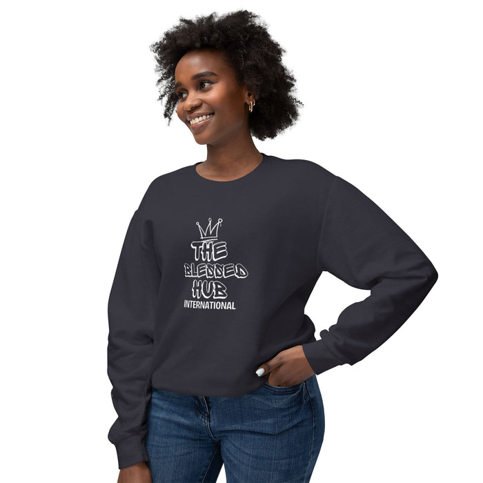 Crewneck Sweatshirt — Minimal Monogram 'TBH' Logo Lightweight Pullover