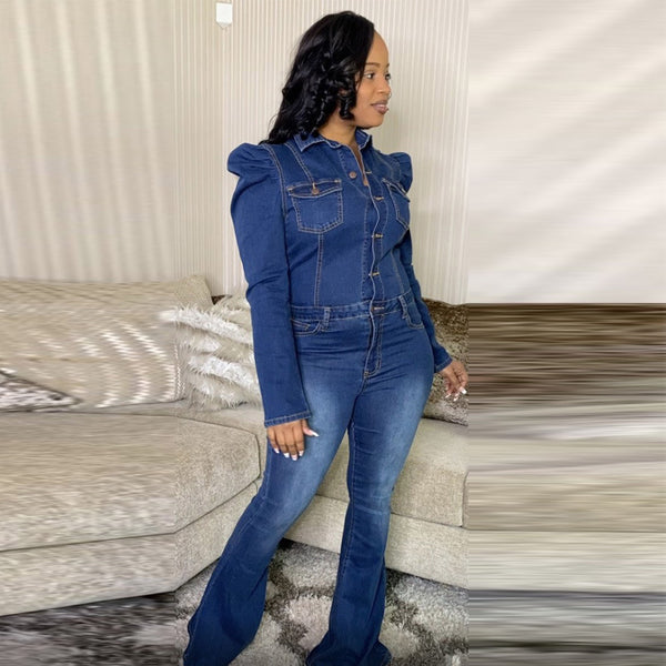 Denim Play Date Jumpsuits