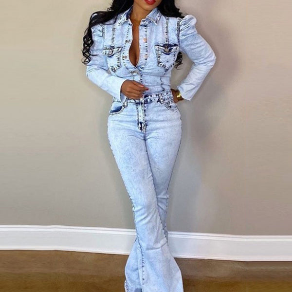 Denim Play Date Jumpsuits