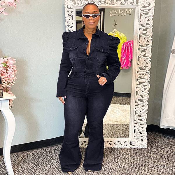 Denim Play Date Jumpsuits