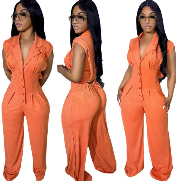 Loose Cut Out Jumpsuit