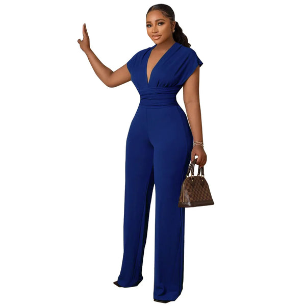 Elegant V-Neck Jumpsuit