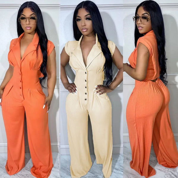 Loose Cut Out Jumpsuit