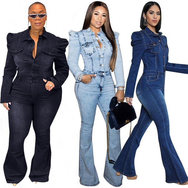 Denim Play Date Jumpsuits