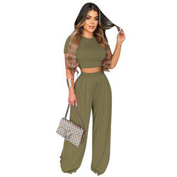 Casual Two Piece Pant Set