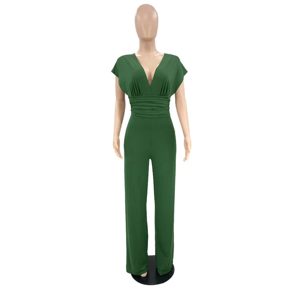 Elegant V-Neck Jumpsuit