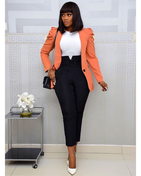 Shrug Shoulder Ladies Blazer