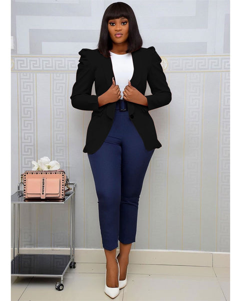 Shrug Shoulder Ladies Blazer