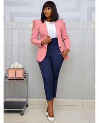 Shrug Shoulder Ladies Blazer