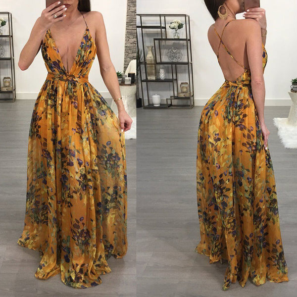 Bohemian Sleeveless Maxi Dresses