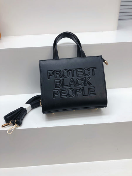 Mini  Protect Black People Handbag