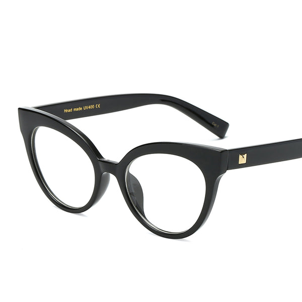 Vintage Frame Cat Eye Eyeglasses  With Clear Lens