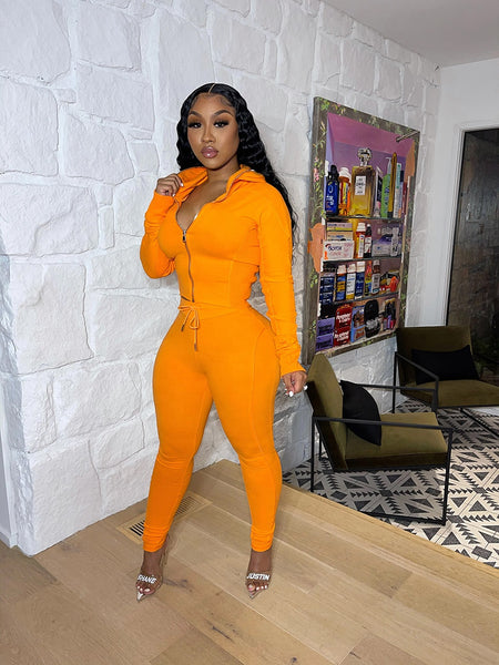 2 Piece Set Hoodie Track Suit