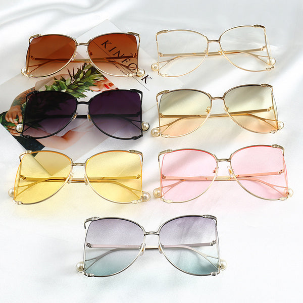 New Punk Metal Oversized Square 3D Sun Glasses