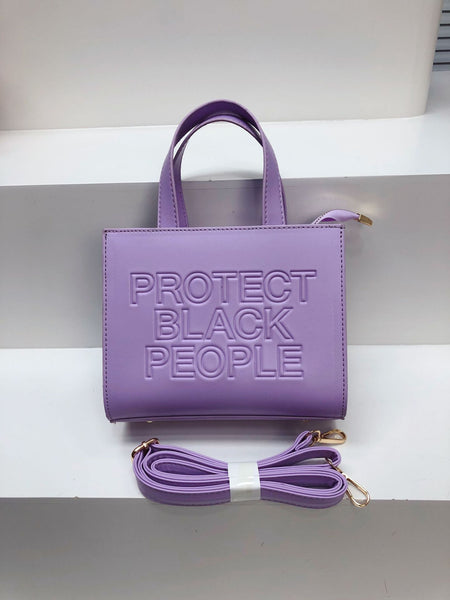 Mini  Protect Black People Handbag