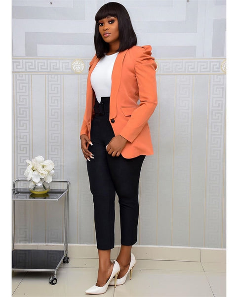 Shrug Shoulder Ladies Blazer