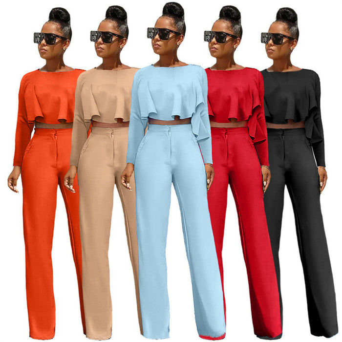Women's  Plus Size Two Casual Piece Set