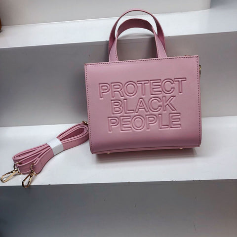 Mini  Protect Black People Handbag