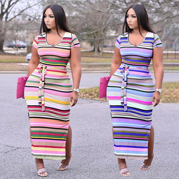 New Design Stripe Summer Dresses