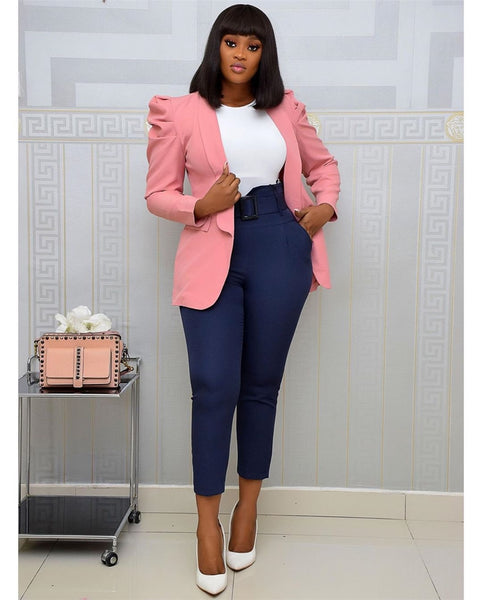 Shrug Shoulder Ladies Blazer